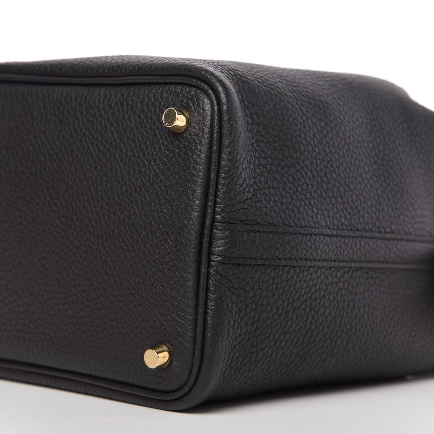 Hermes Taurillon Clemence Matte Alligator Picotin Lock Touch 18 PM Black 7 of 10