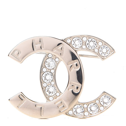 Chanel Crystal CC Pharrell Brooch Gold 1 of 5