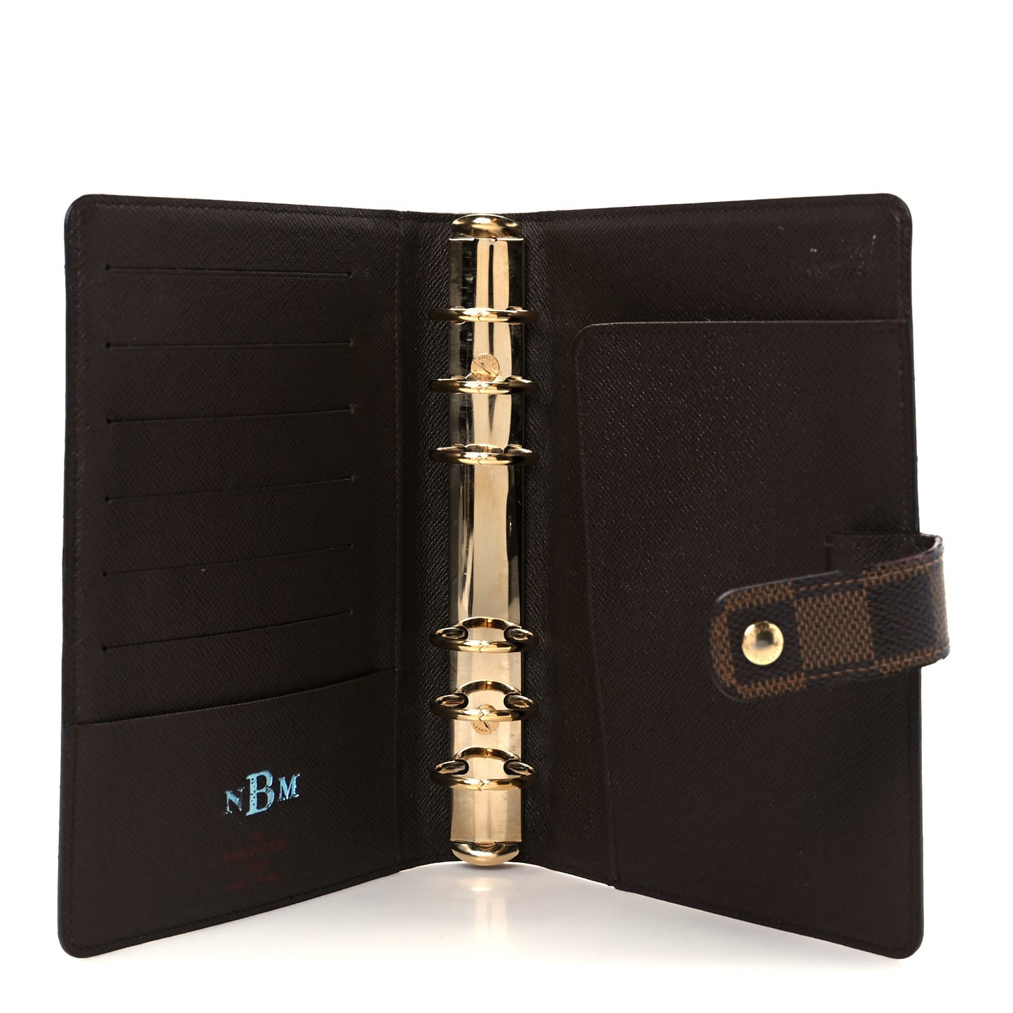 Damier Ebene Medium Ring Agenda Cover