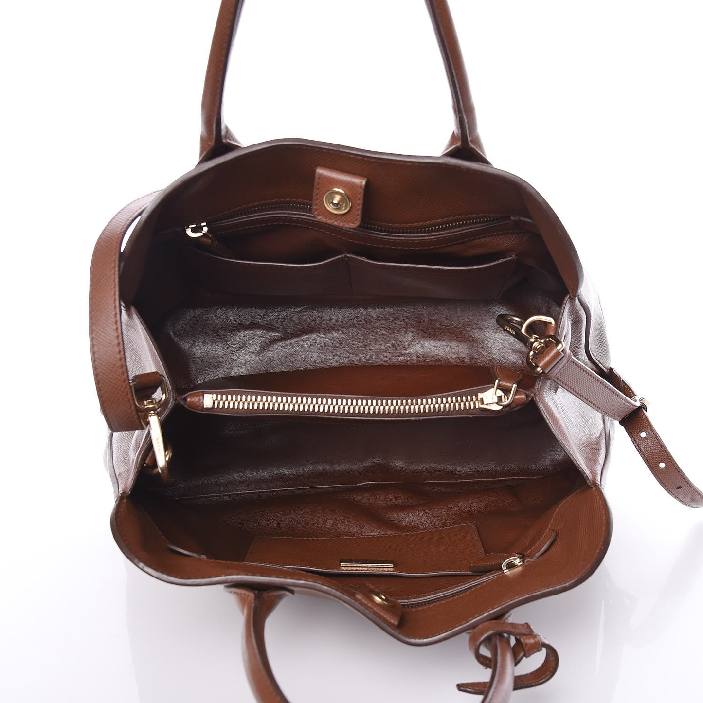 Saffiano Cuir Open Promenade Tote Palissandro