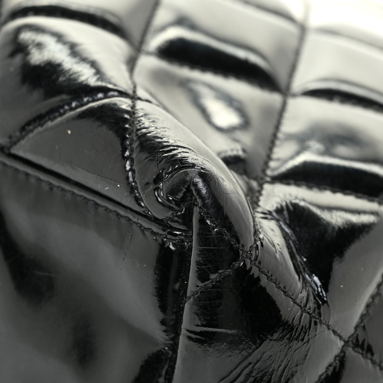 Chanel Patent Quilted Tote Black 11 of 21