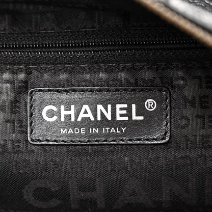 Chanel Caviar Square Stitched Bowler Black 6 of 10