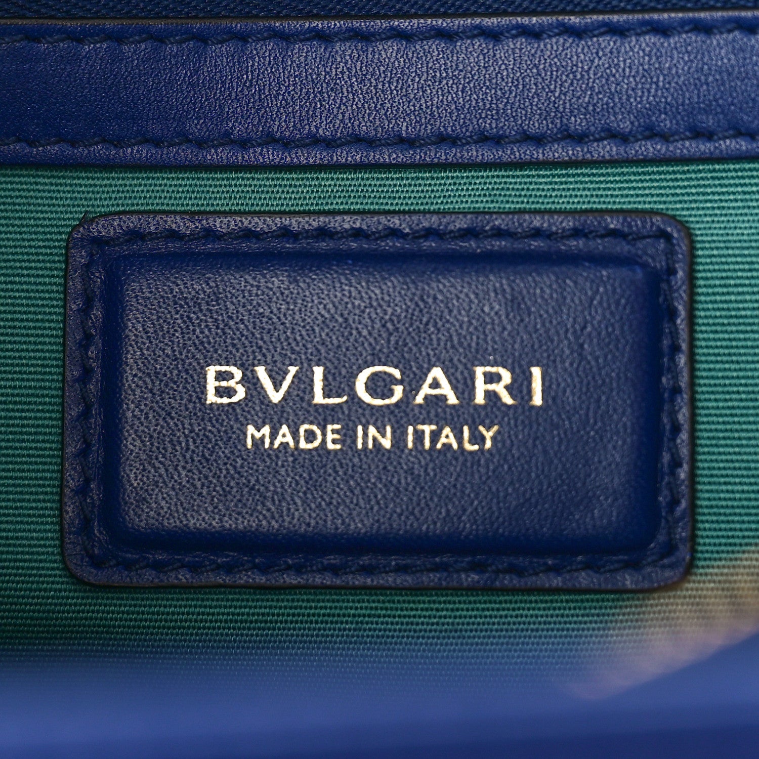 Bulgari Calfskin Serpenti Forever Shoulder Bag Navy 6 of 8