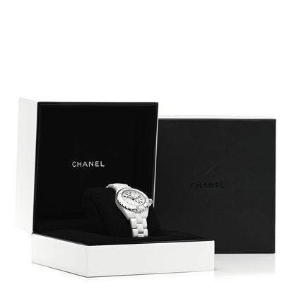 Chanel Stainless Steel Ceramic 33mm J12 Quartz Watch White 5 of 5