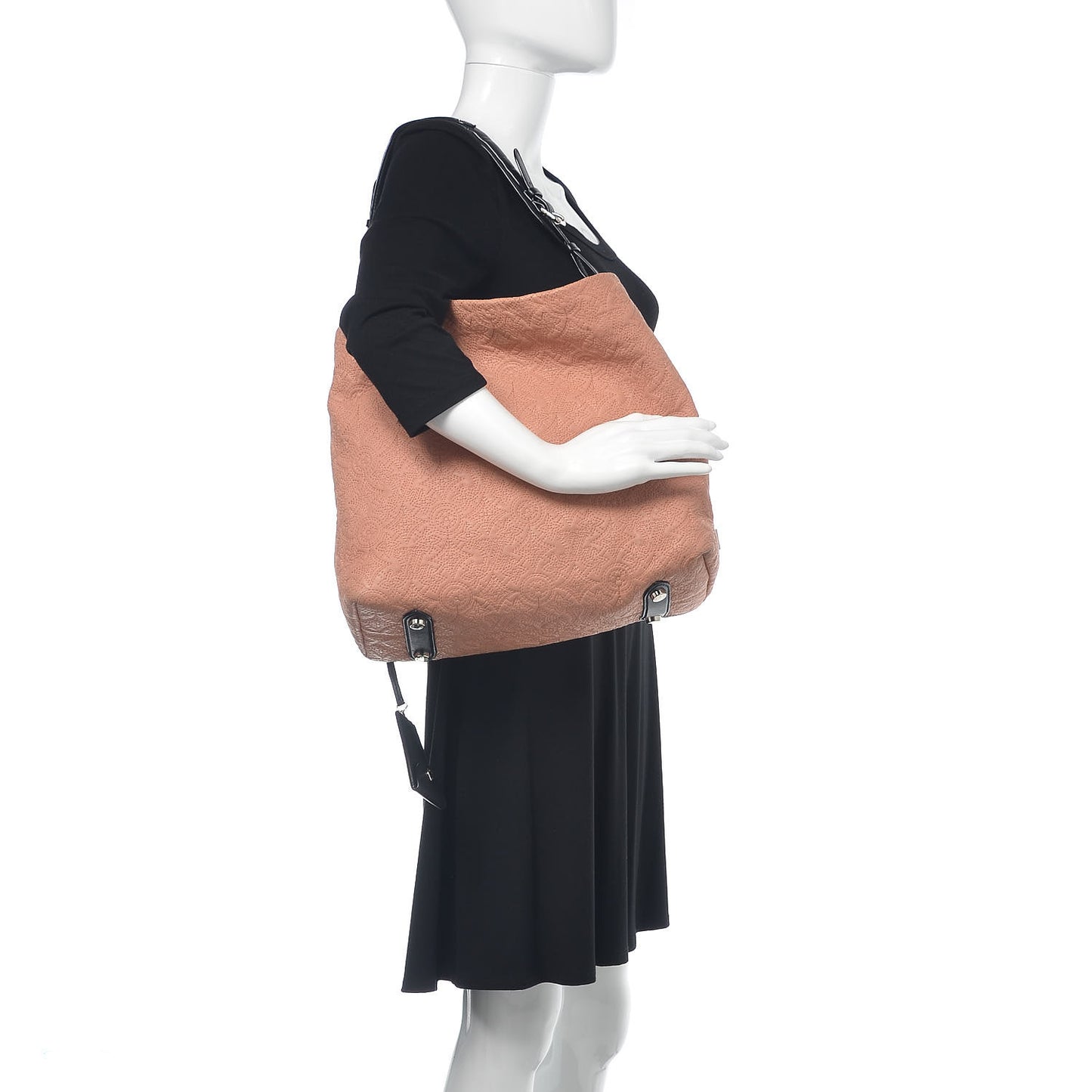 Monogram Lambskin Antheia Hobo PM Rose
