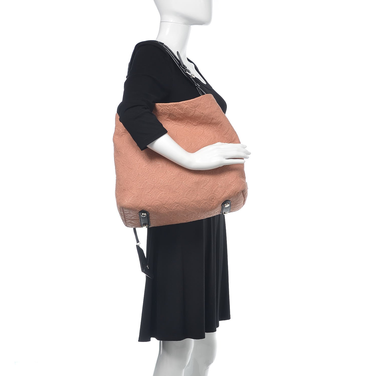 Louis Vuitton Monogram Lambskin Antheia Hobo PM Rose 2 of 13