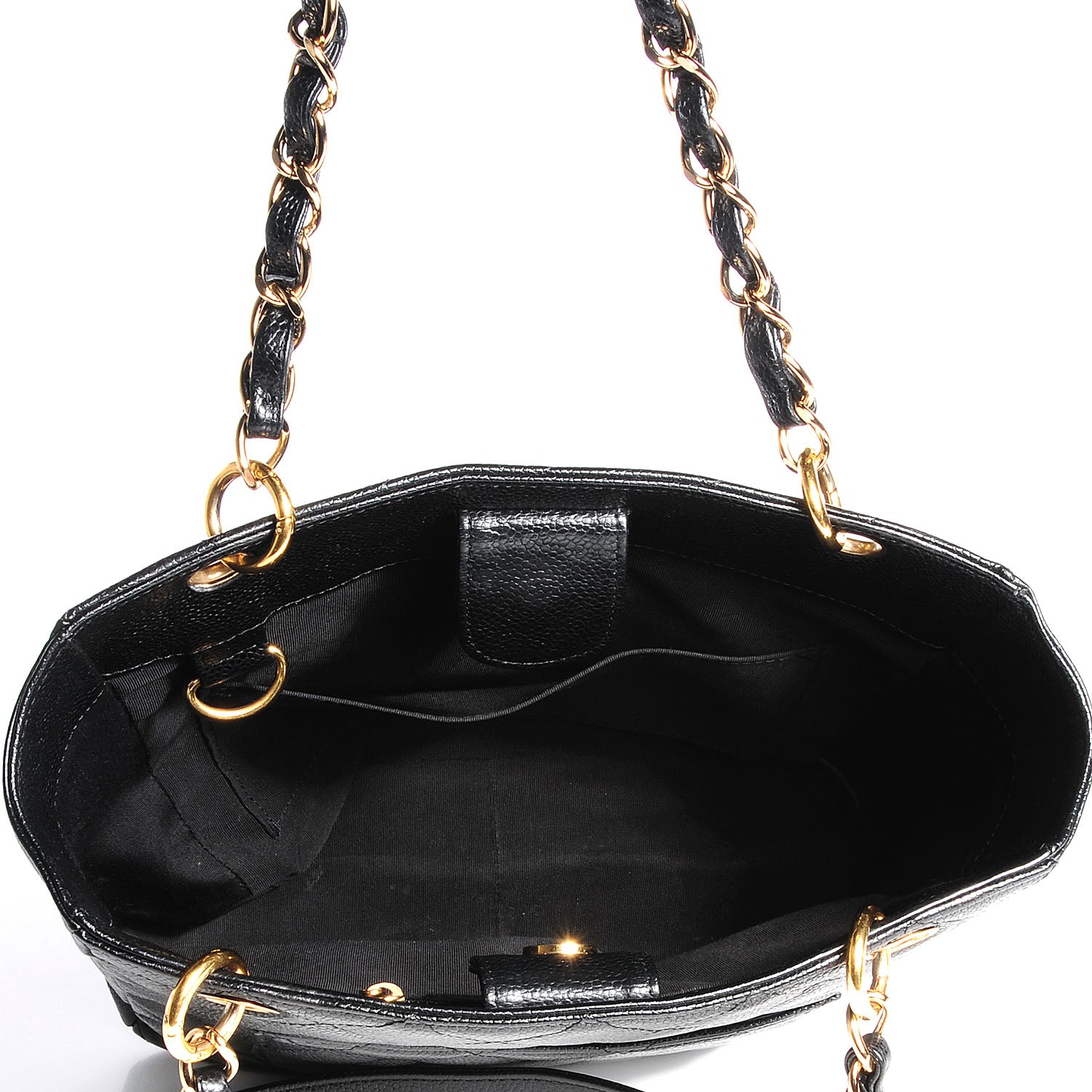 Chanel Caviar Petit Shopping Tote PST Black 7 of 7