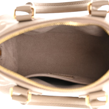 Louis Vuitton Empreinte Monogram Giant Speedy Bandouliere 20 Creme Beige 5 of 9