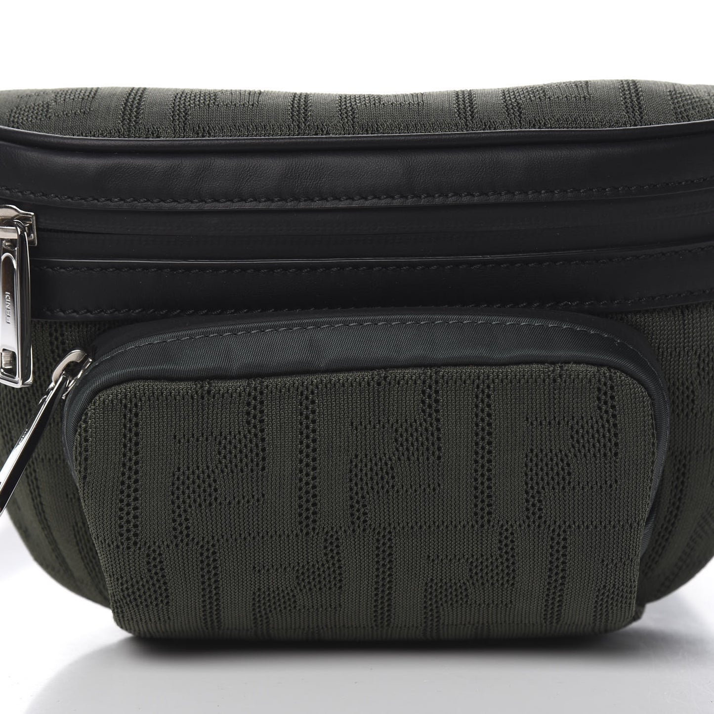 Neoprene Mesh Vitello Grace FF Pocket Belt Bag Verde Militare