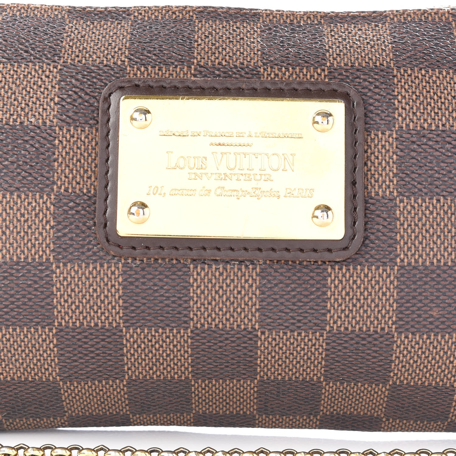 Louis Vuitton Damier Ebene Eva Clutch 9 of 11