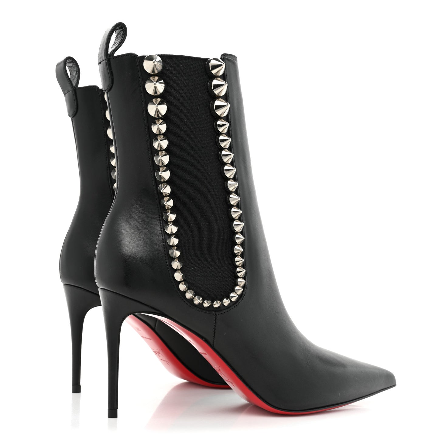 Calfskin Spikita Booty 85 Ankle Boots 37 Black