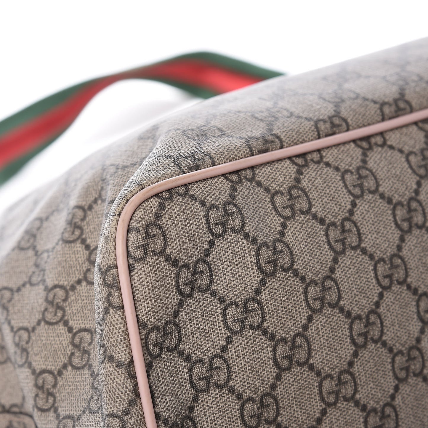 GG Supreme Monogram Diaper Bag Pink
