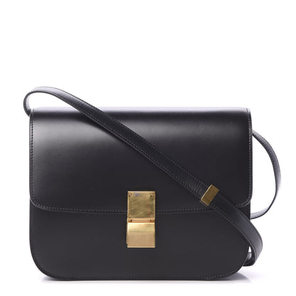 Celine Box Calfskin Medium Classic Box Flap Bag Black 1 of 11