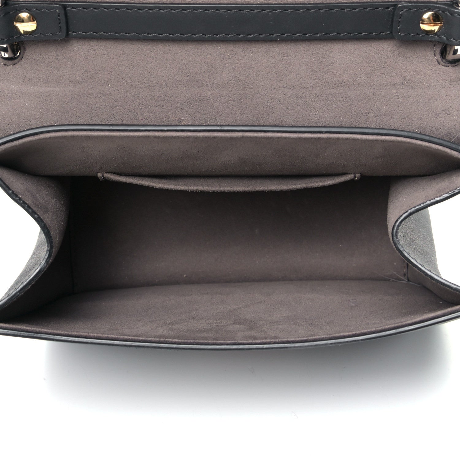 Fendi Vitello Century Opaco F is Fendi Small Kan I Shoulder Bag Black 4 of 5