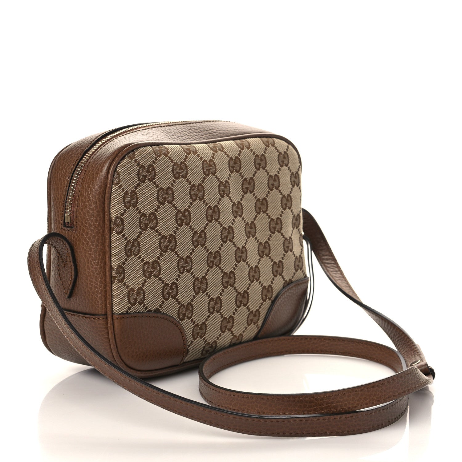 Gucci Monogram Mini Bree Messenger Bag Beige Tabacco 3 of 8
