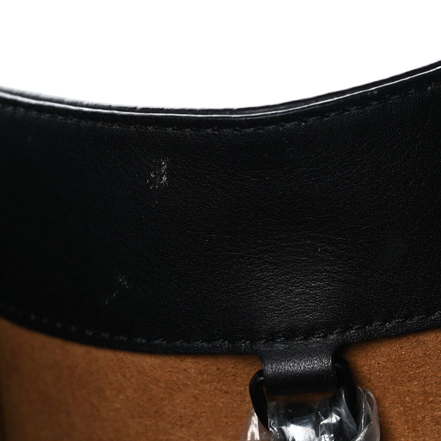 MCM Visetos Maxi Large Munchen Tote Black Cognac 1781571