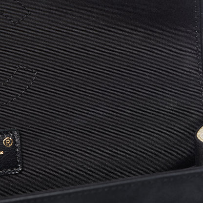 Chanel Caviar Iridescent Calfskin Duo Medium Double Flap Light Gold Black 14 of 20