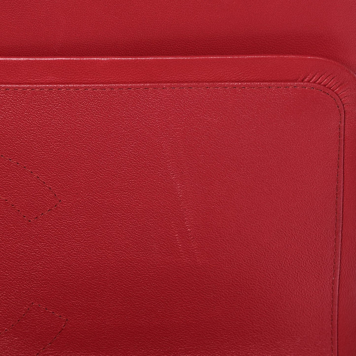 Lambskin Quilted Maxi Double Flap Red
