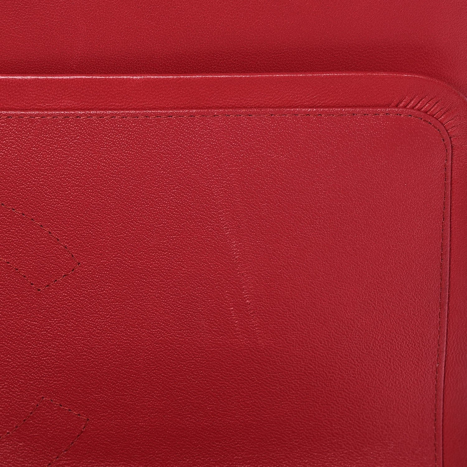 Chanel Lambskin Quilted Maxi Double Flap Red 7 of 8
