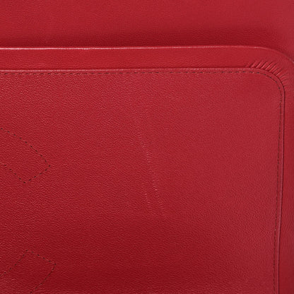 Chanel Lambskin Quilted Maxi Double Flap Red 7 of 8