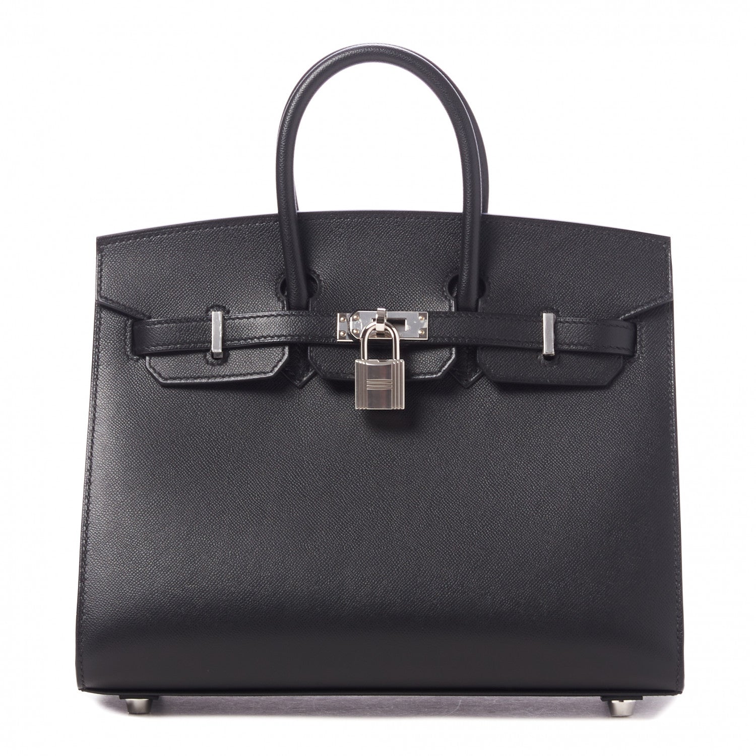 Hermes Madame Calfskin Birkin Sellier 25 Black 16 of 29