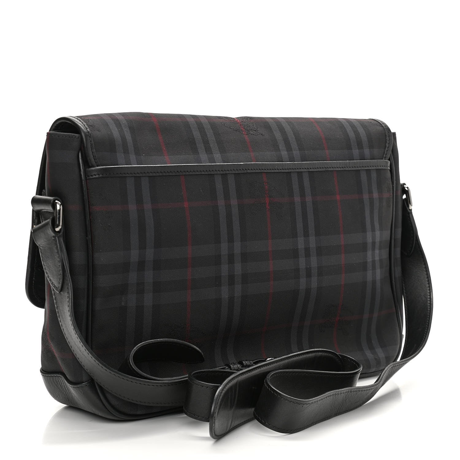 Burberry Nylon Smoked Check Messenger Bag 2 of 10