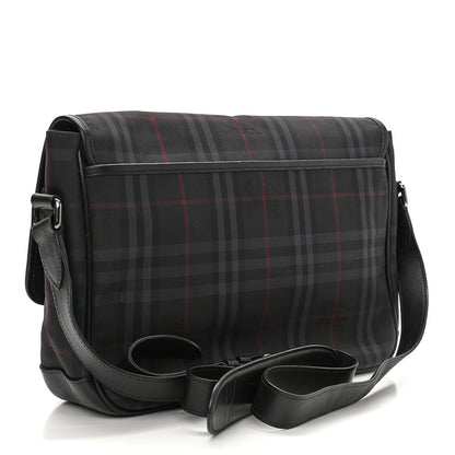 Burberry Nylon Smoked Check Messenger Bag 2 of 10