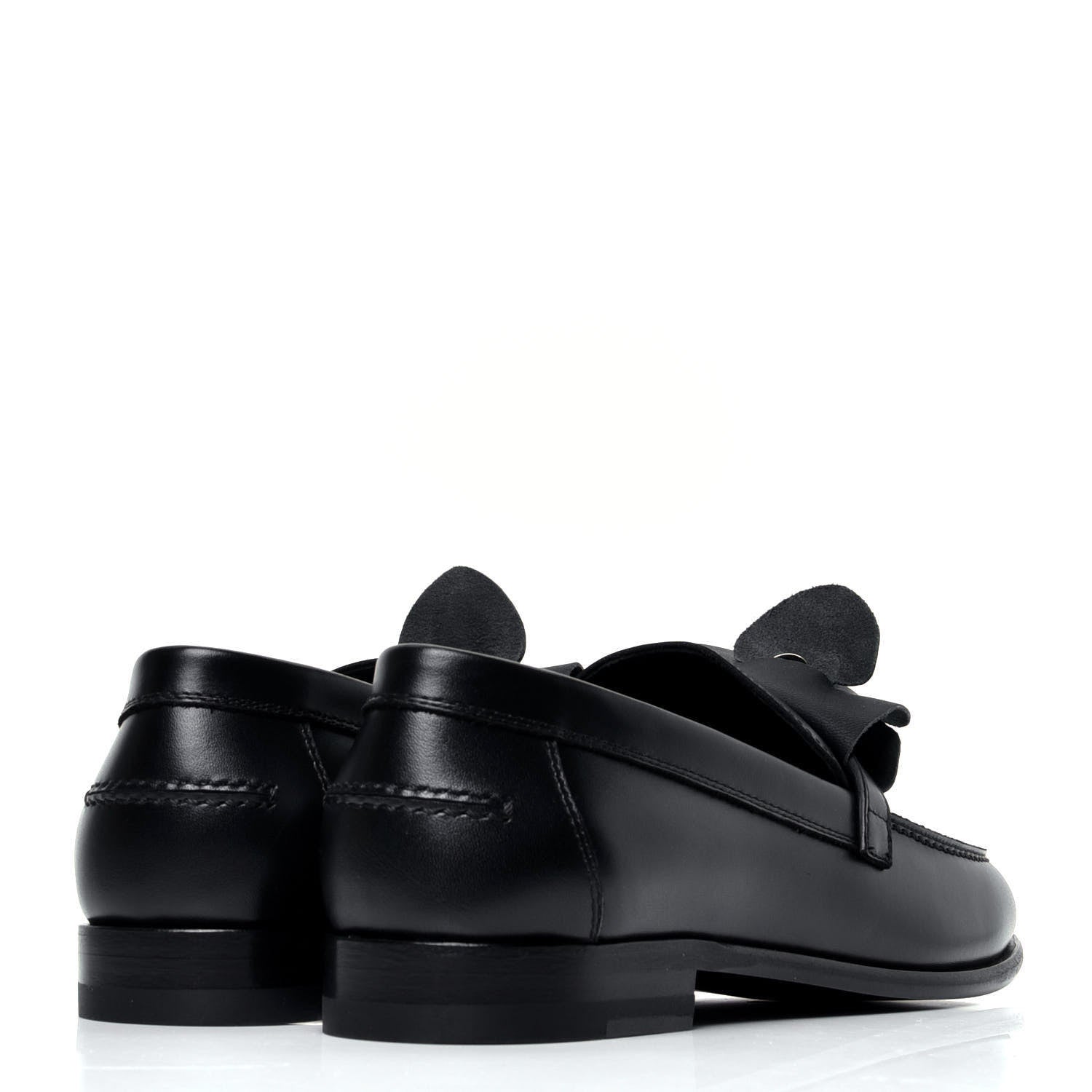 Hermes Calfskin Destin Loafers 37 Black 4 of 7