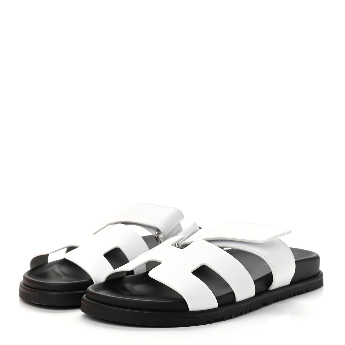 Calfskin Womens Chypre Sandals 39 White