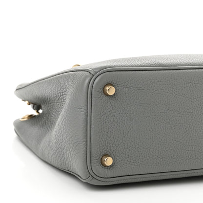 Christian Dior Bullcalf Medium Diorissimo Tote Gris 9 of 10