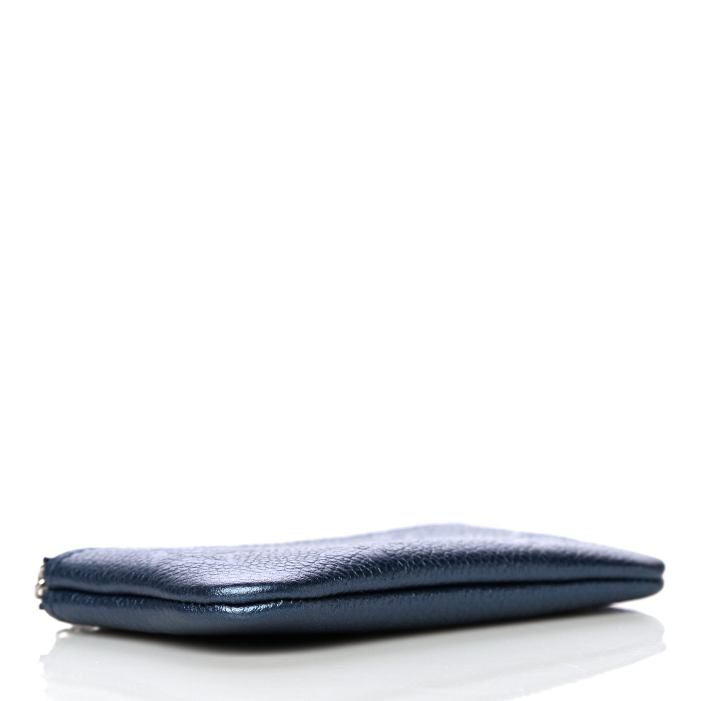 Metallic Empreinte Monogram Giant Key Pouch Navy Nacre