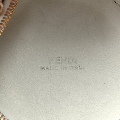 Fendi X FILA Calfskin Mania Backpack Help Bag Charm White Blueberry Multicolor 4 of 6