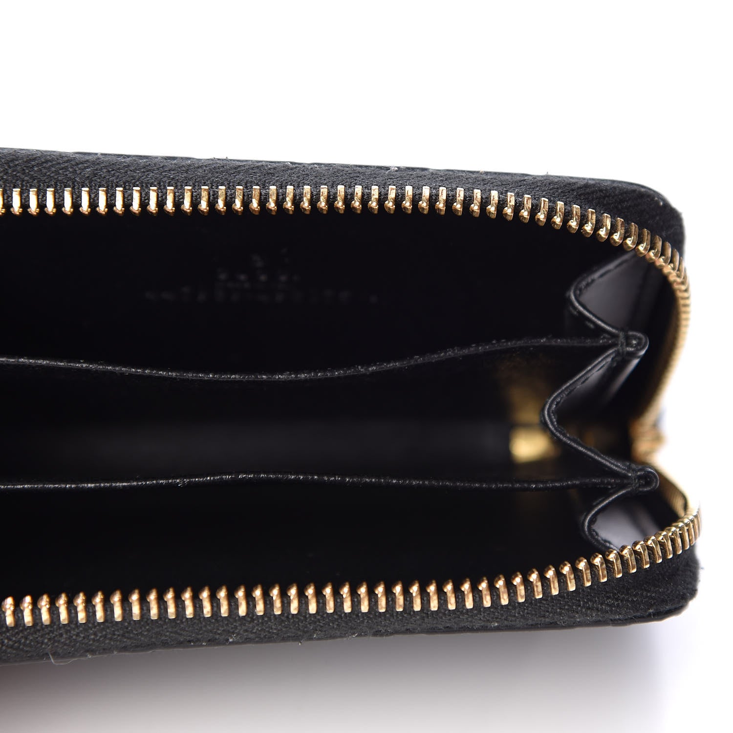 Gucci Guccissima Zip Around Card Case Black 4 of 9