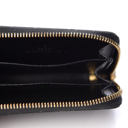Gucci Guccissima Zip Around Card Case Black 4 of 9