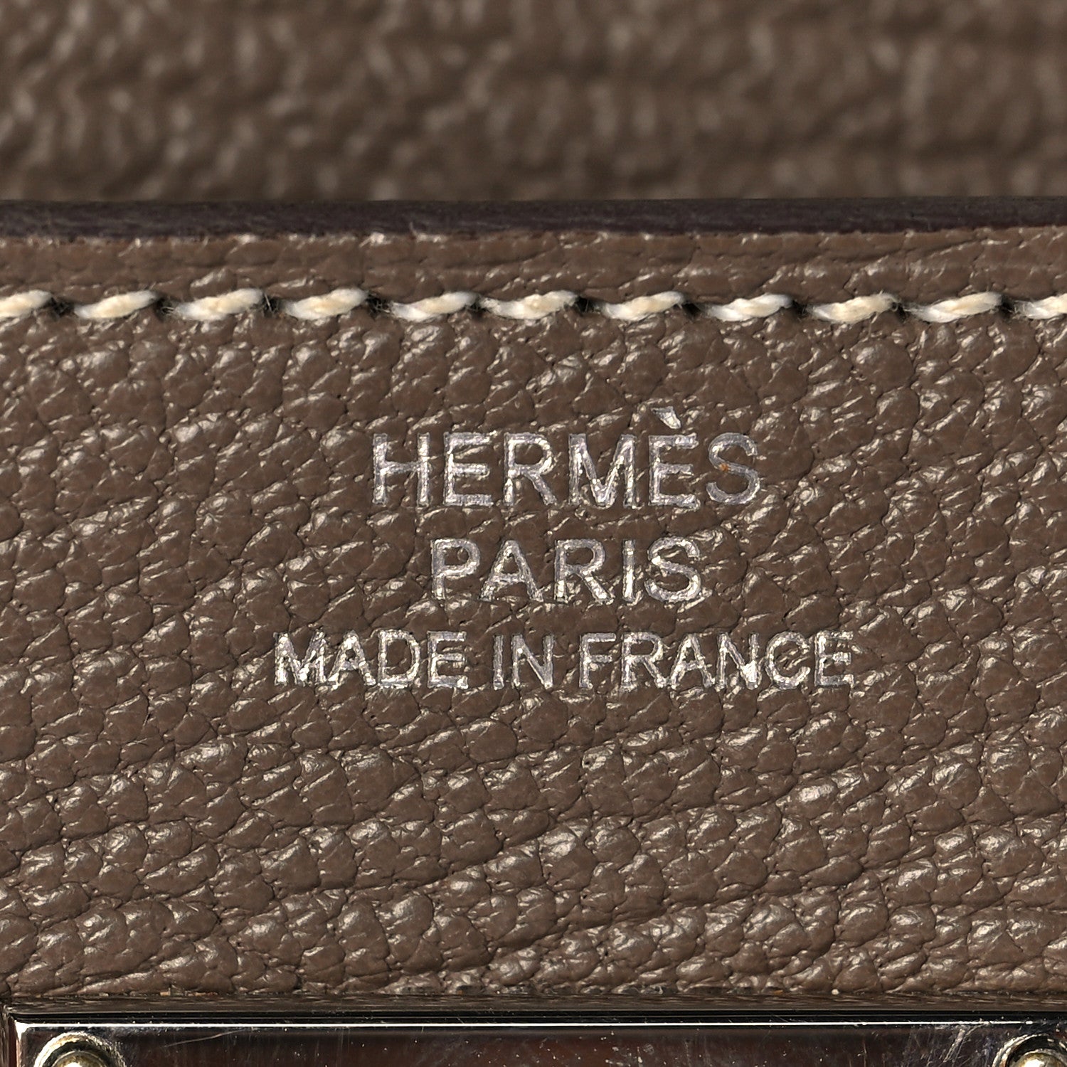 Hermes Chevre Mysore Kelly Longue Wallet Etoupe 6 of 6