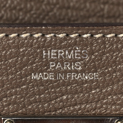 Hermes Chevre Mysore Kelly Longue Wallet Etoupe 6 of 6