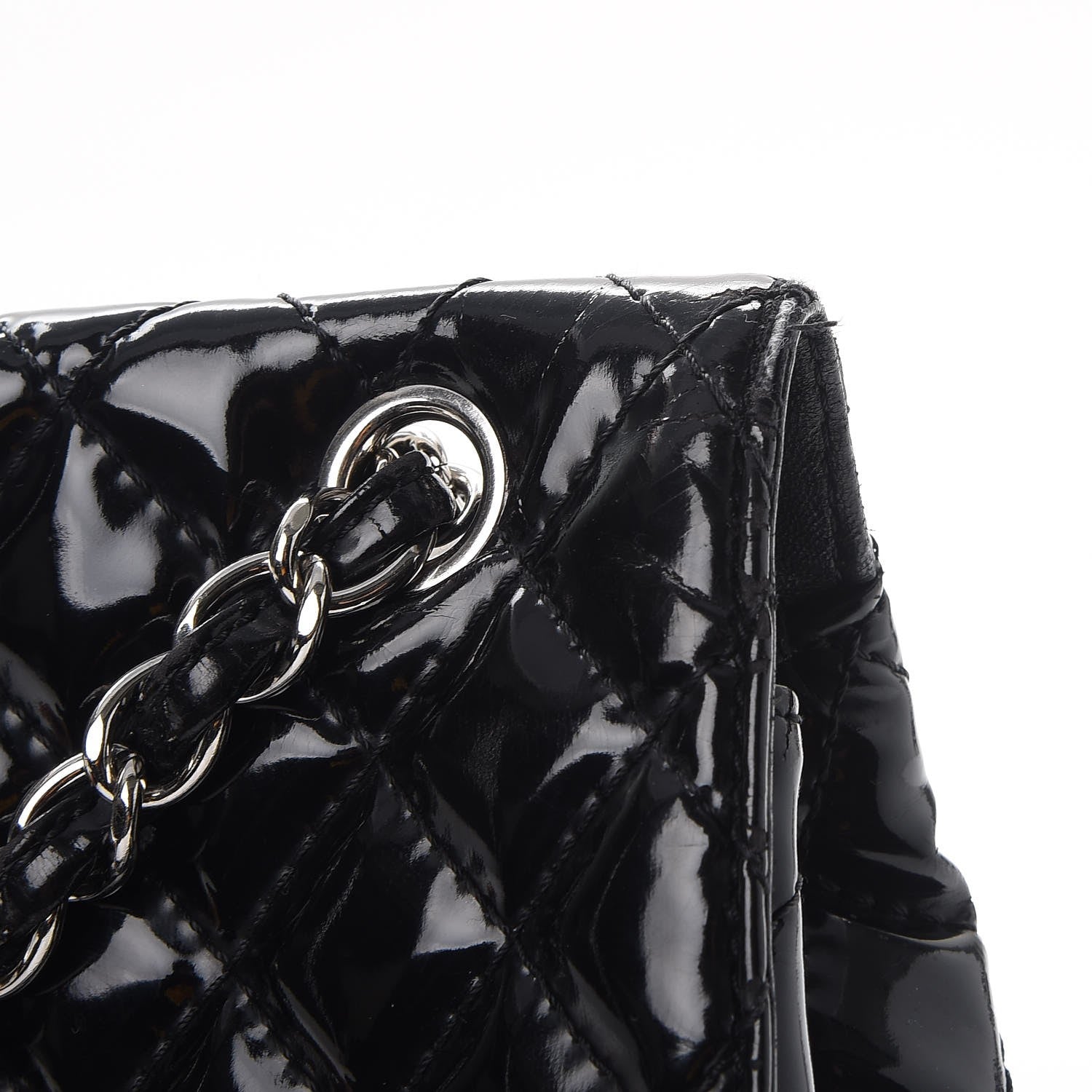 Chanel Vinyl Quilted In the Business Flap Bag Black 10 of 12