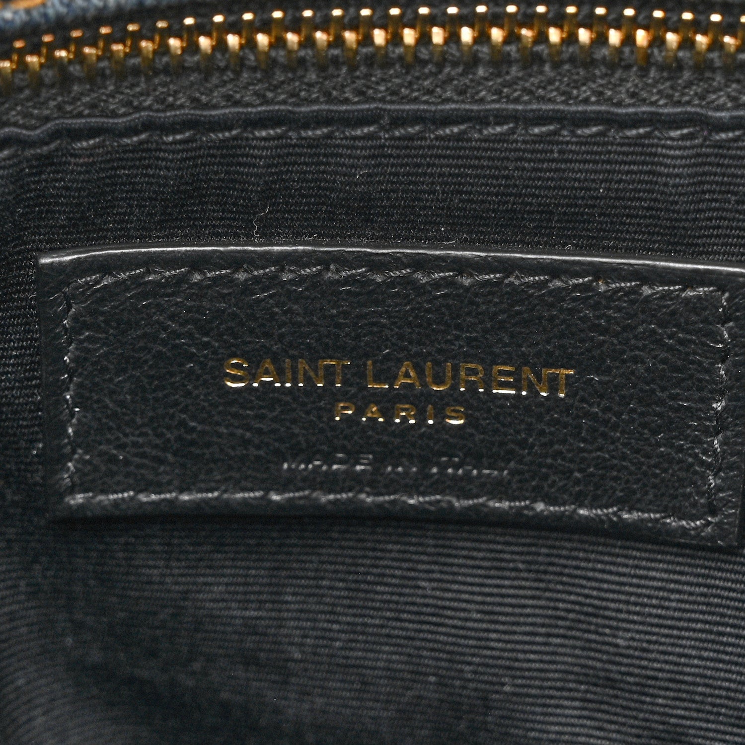 Saint Laurent Denim Quilted Medium Loulou Puffer Monogram Chain Satchel Blue Cinnamon 6 of 10