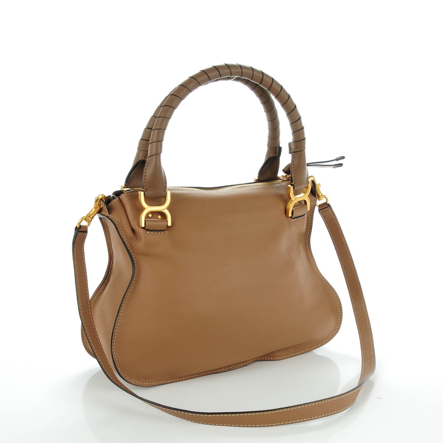 Calfskin Medium Marcie Satchel Nut