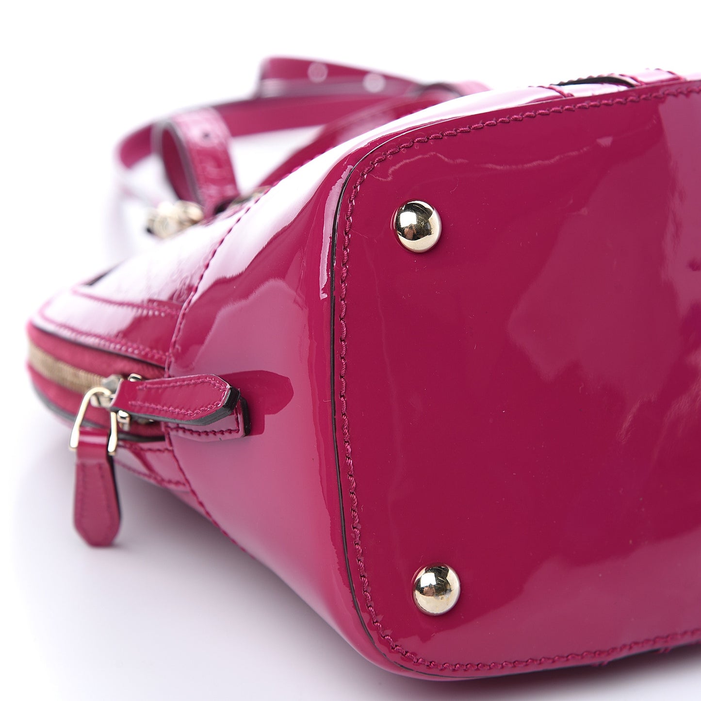 Patent Microguccissima Small Nice Top Handle Dome Bag Bright Bouganville