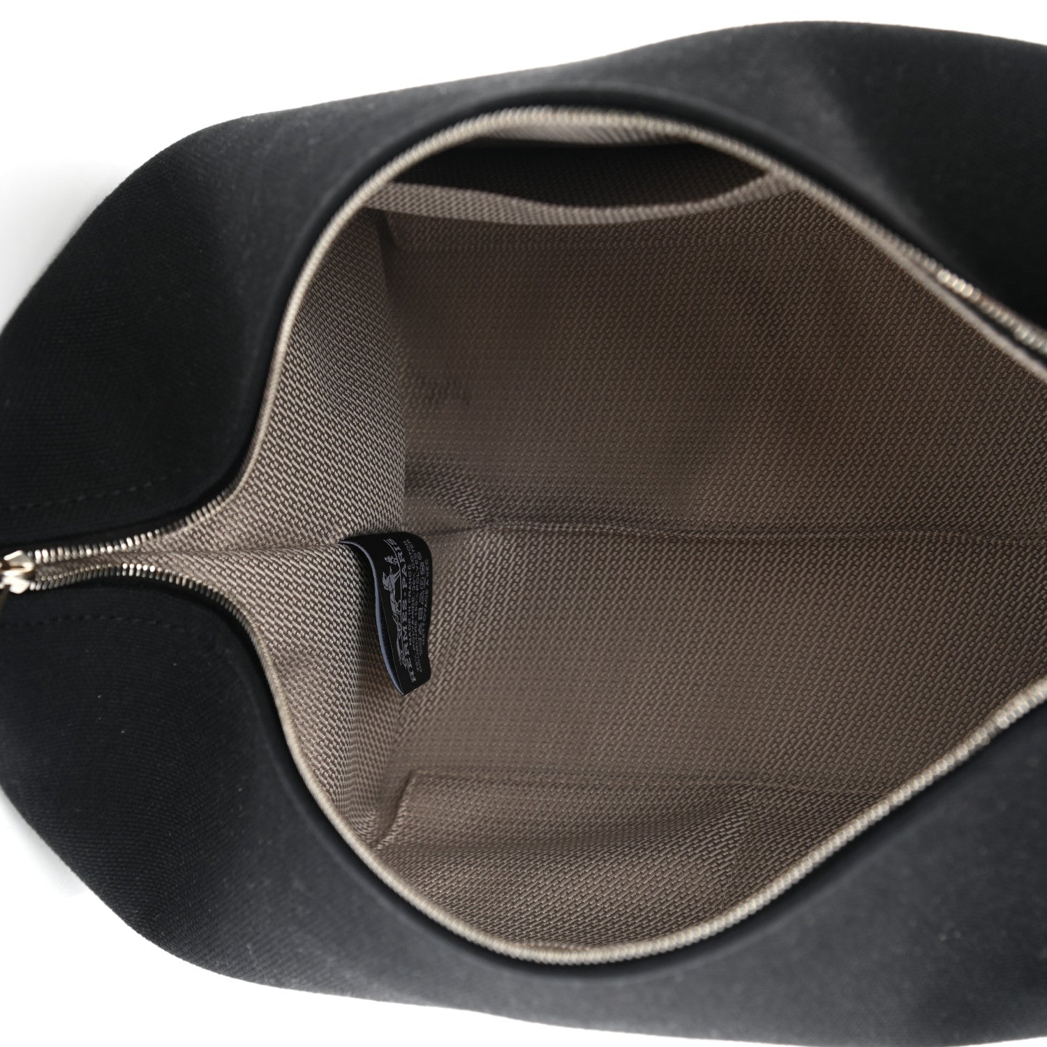 Hermes Canvas Large Bride-A-Brac Pouch Bleu Nuit 5 of 9