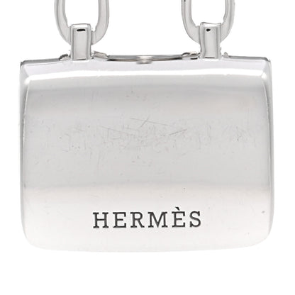 Hermes 18K White Gold Diamond Constance Amulettes Pendant Necklace 4 of 6