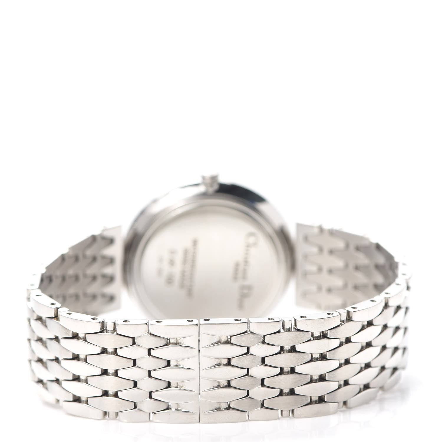 Christian Dior Stainless Steel Diamond 30mm Round Quartz Watch 3 of 5