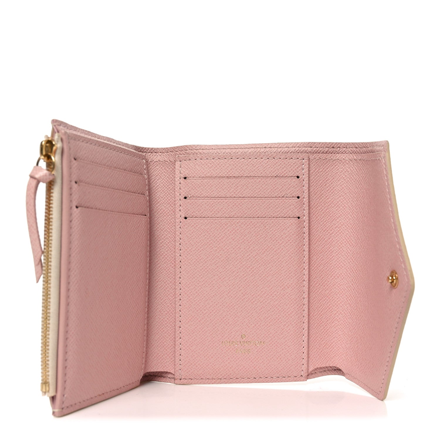 Louis Vuitton Damier Azur Victorine Wallet Rose Ballerine 5 of 6
