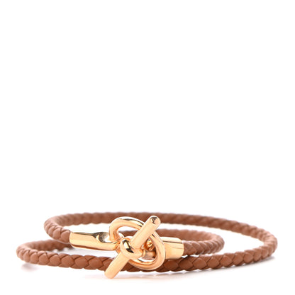 Hermes Swift Double Tour Glenan Bracelet T1 Gold 1 of 5