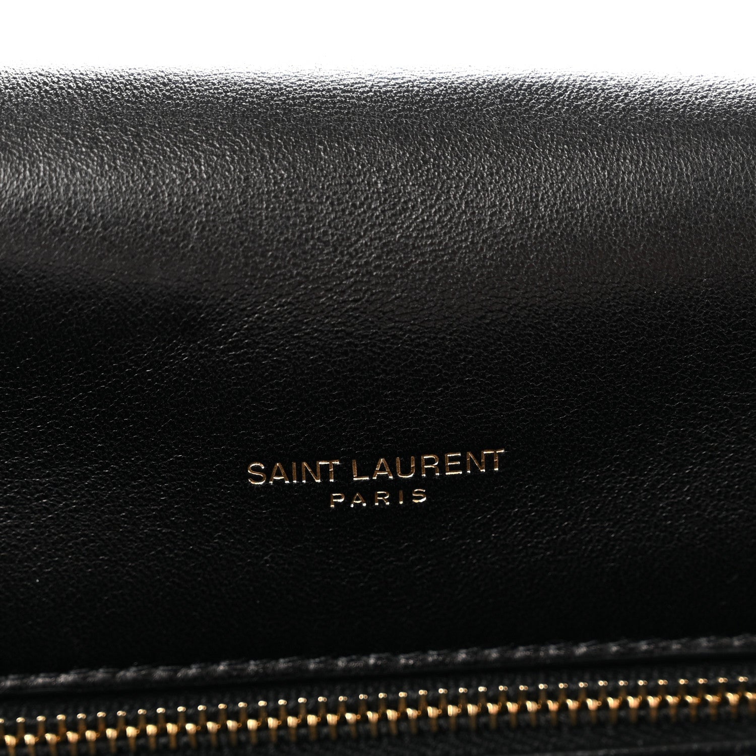 Saint Laurent Lambskin Quilted Sade Puffer Envelope Clutch Black 7 of 7