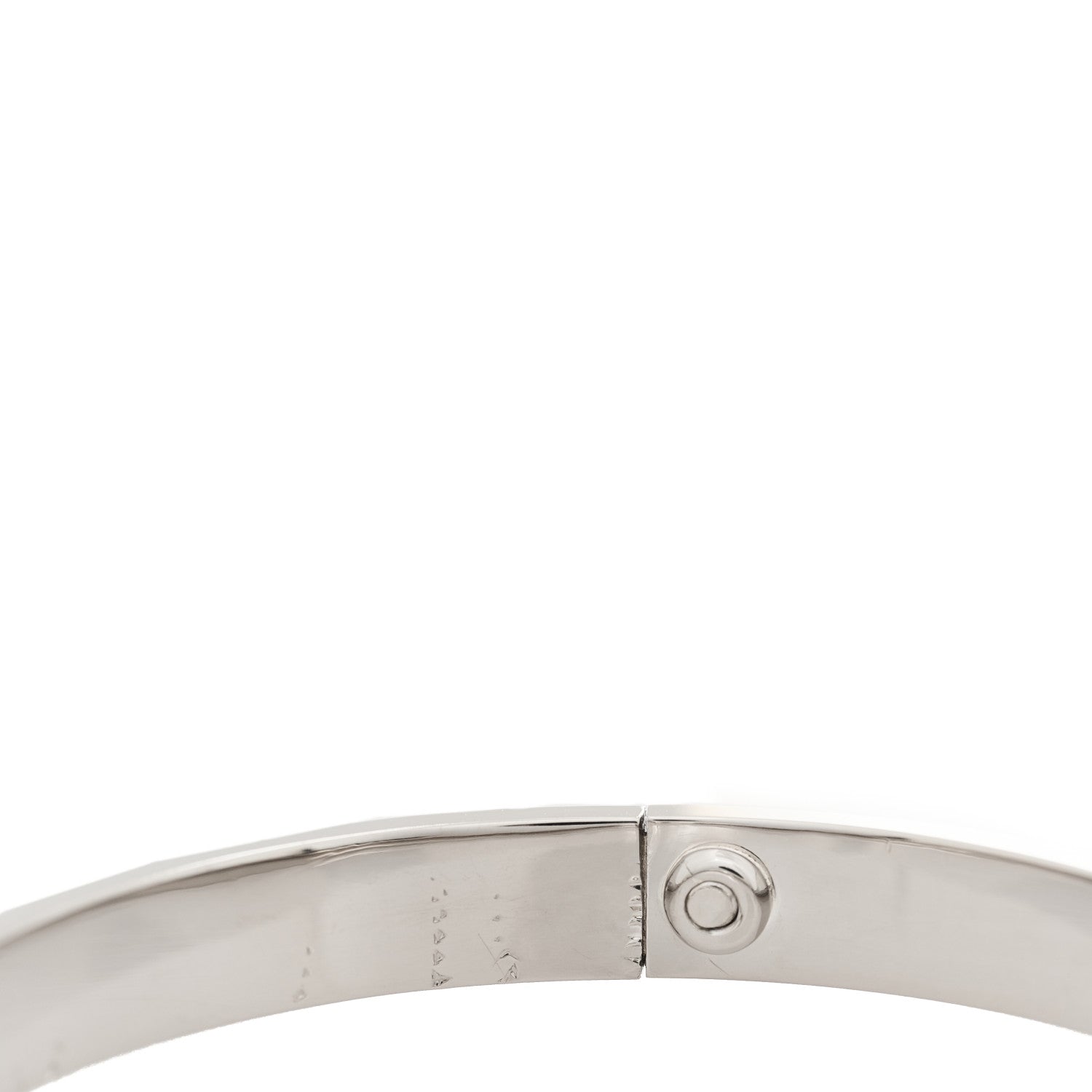 Cartier 18K White Gold LOVE Bracelet 18 8 of 8