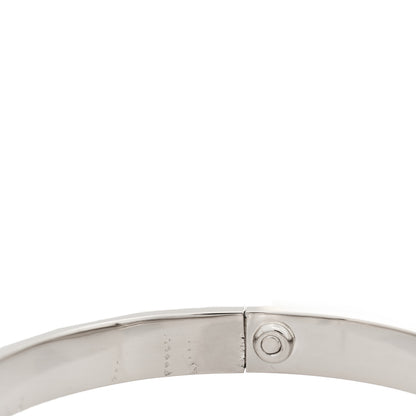 Cartier 18K White Gold LOVE Bracelet 18 8 of 8