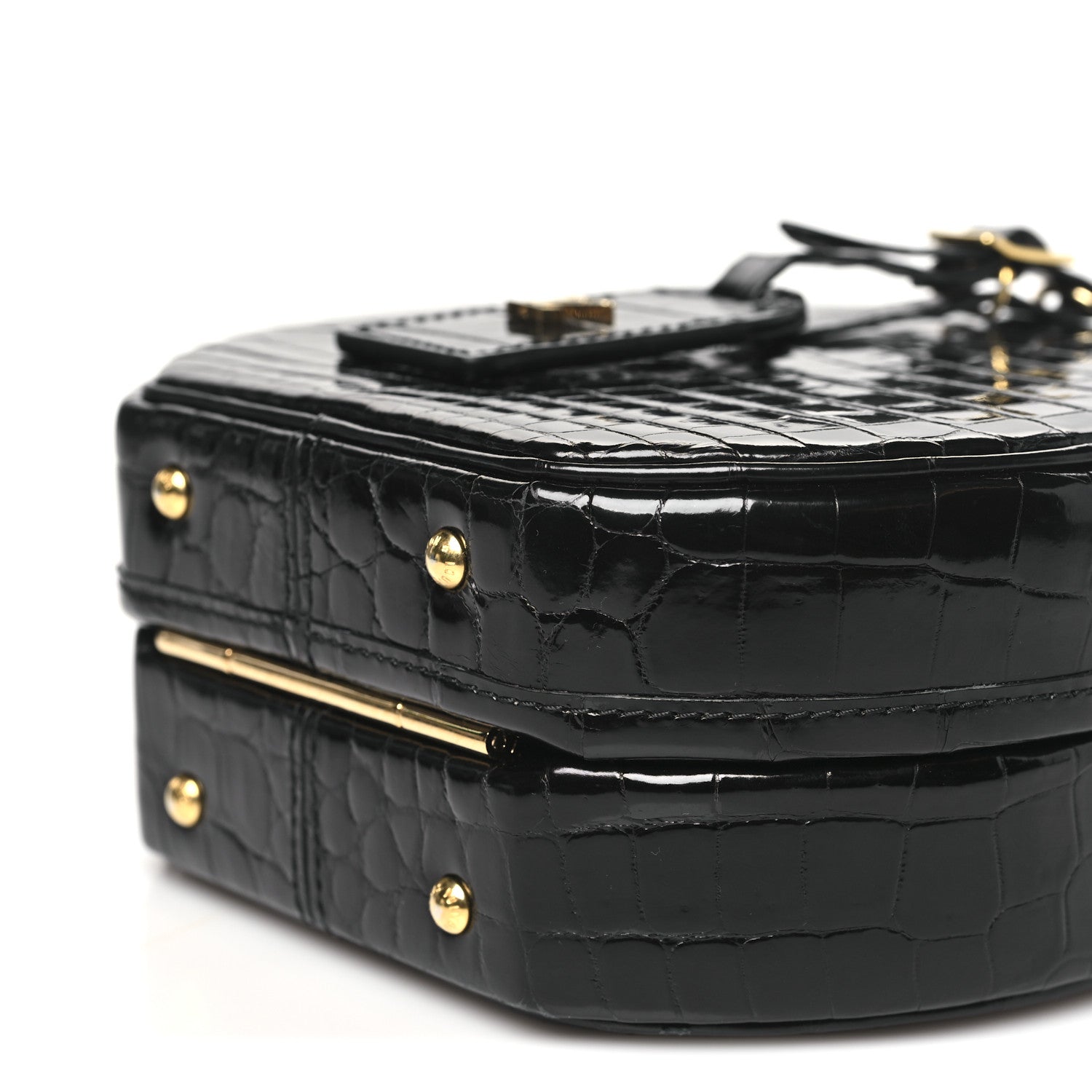 Louis Vuitton Crocodile Petite Boite Chapeau Black 9 of 9