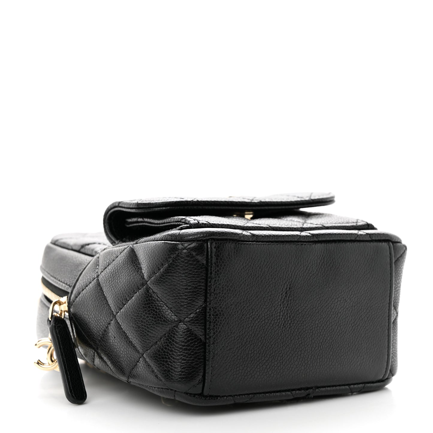 Caviar Quilted CC Mini Classic Backpack Black